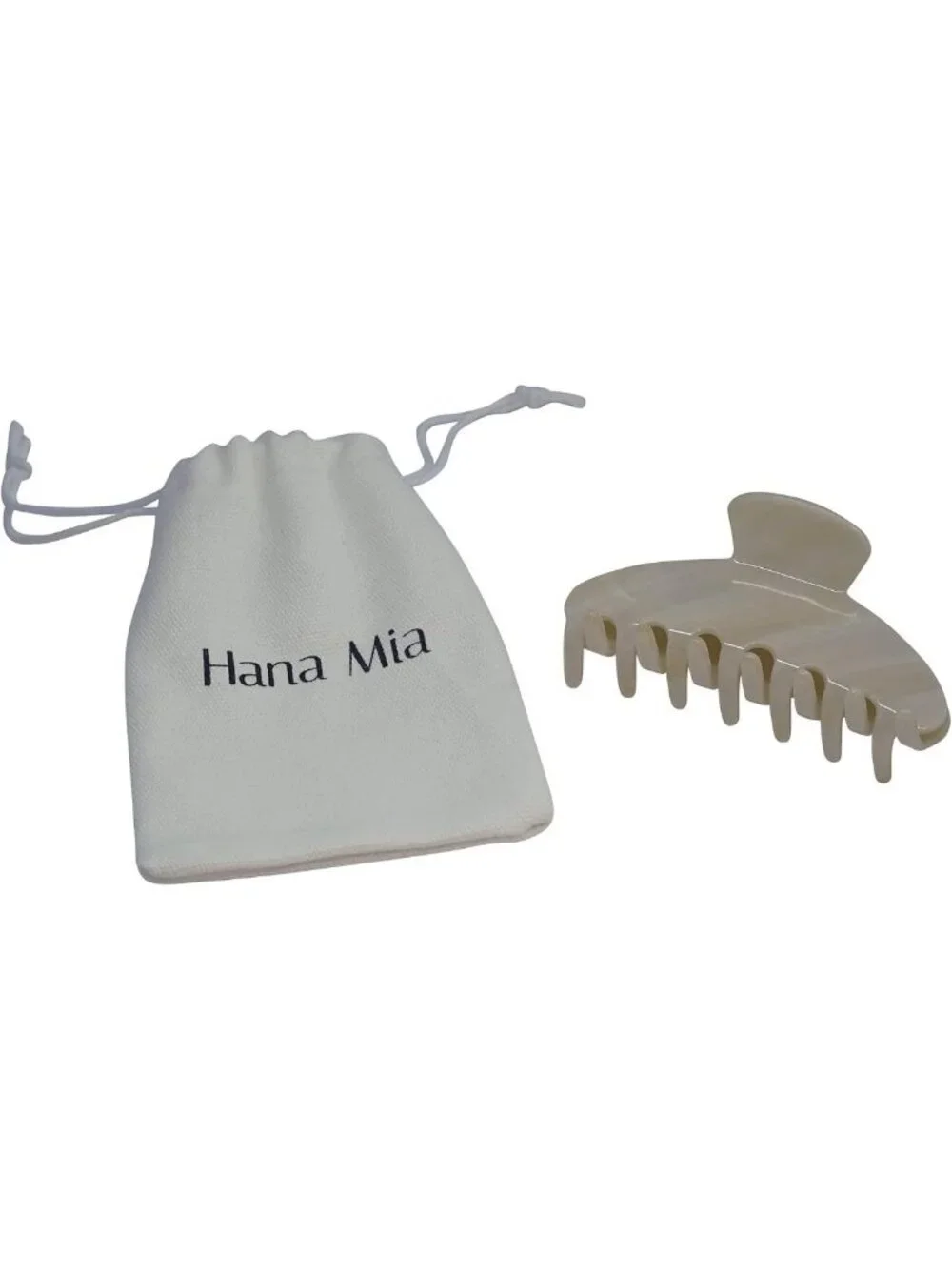 Luxury 4-Inch Creme Claw Clip for Women | Chic Half Updos & Secure Styles